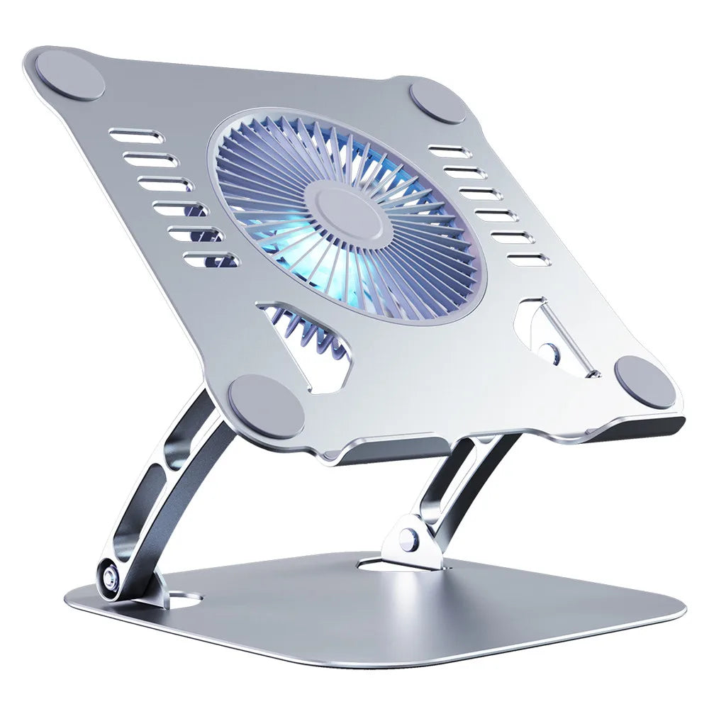 Laptop Stand with Computer Cooling Fan for Apple MacBook 11-16 Inch Dell Lenovo Aluminum alloy Bracket for All Gaming laptop