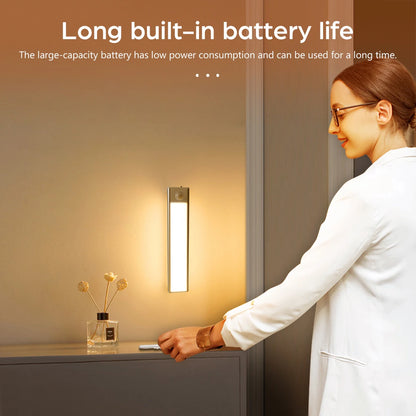 Ultra-thin USB LED Cabinet Light Hand Sweep / PIR Motion Sensor LED Rechargeable Aluminum Kitchen Lamp Portable Night Lighting
