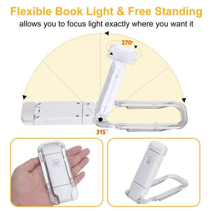 Lámpara de lectura con clip y luz regulable — MERKAION