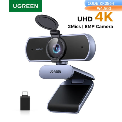 Webcam Full HD con micrófono y privacidad — MERKAION