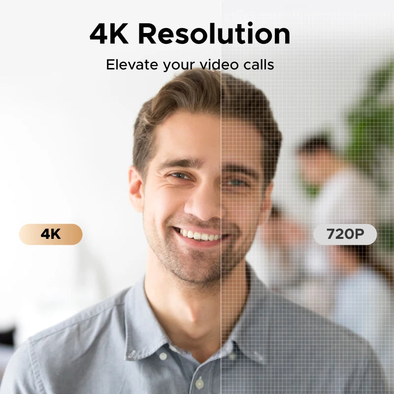 Webcam Full HD con micrófono y privacidad — MERKAION