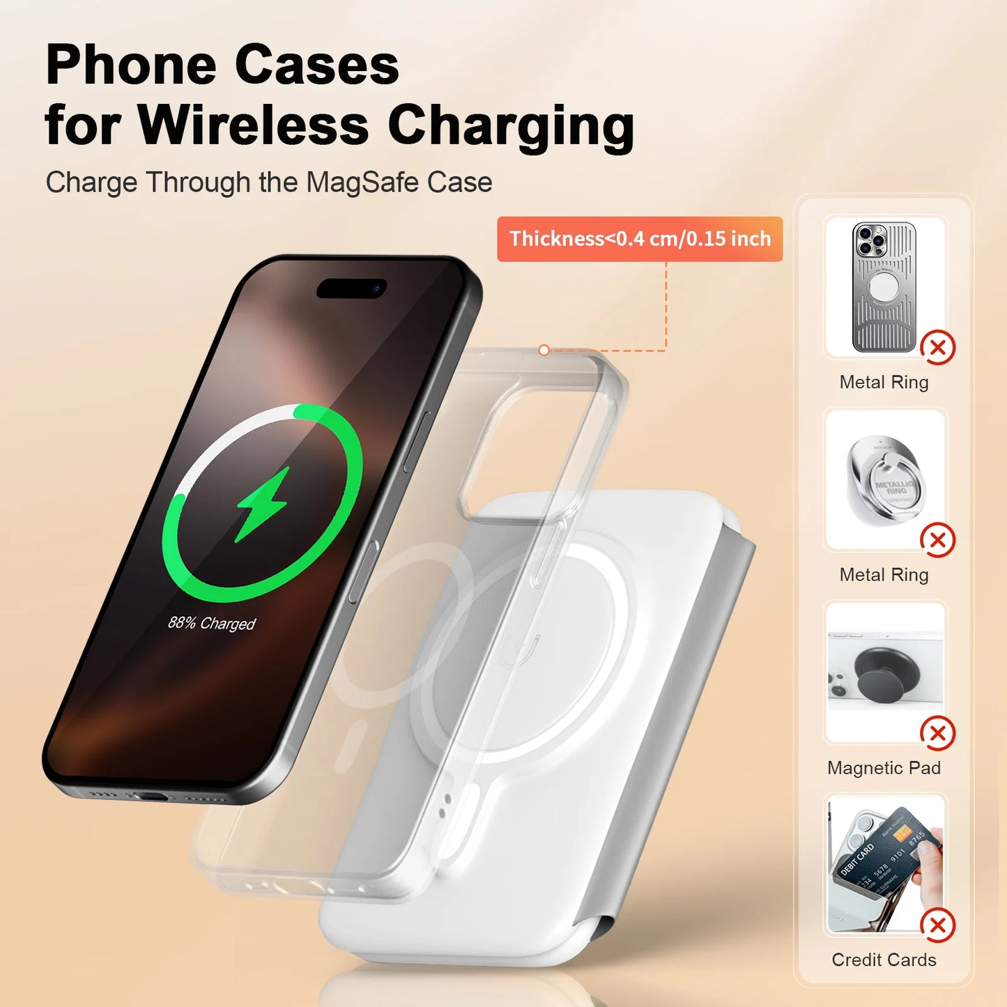 Cargador inalámbrico rápido 15W — MERKAION