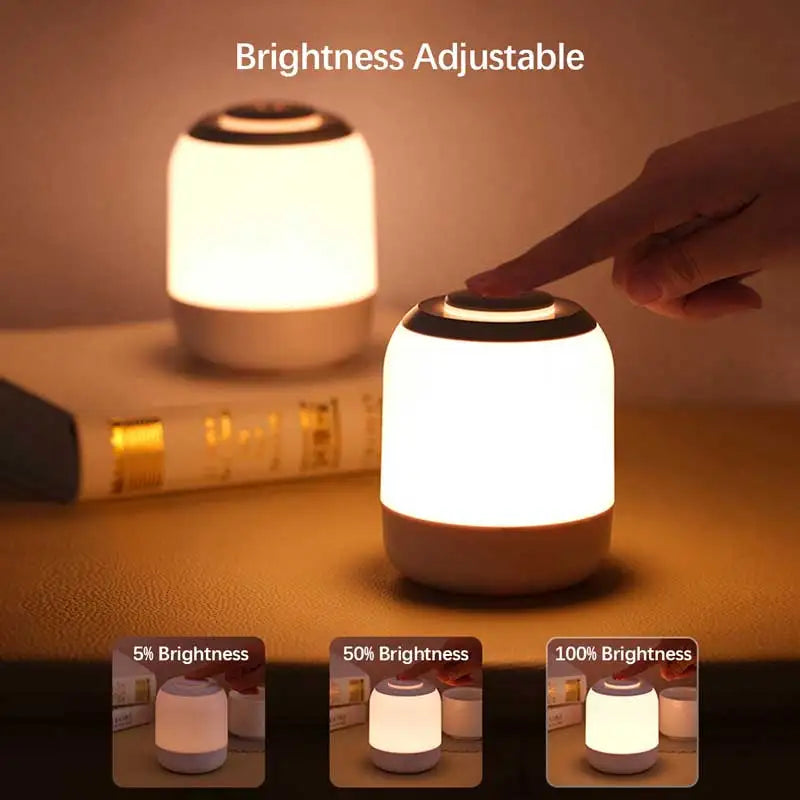 Lámpara de noche LED regulable USB — MERKAION