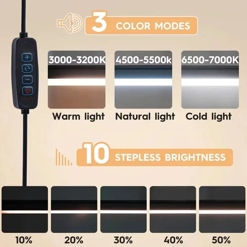 Lámpara de escritorio LED brazo articulado USB — MERKAION