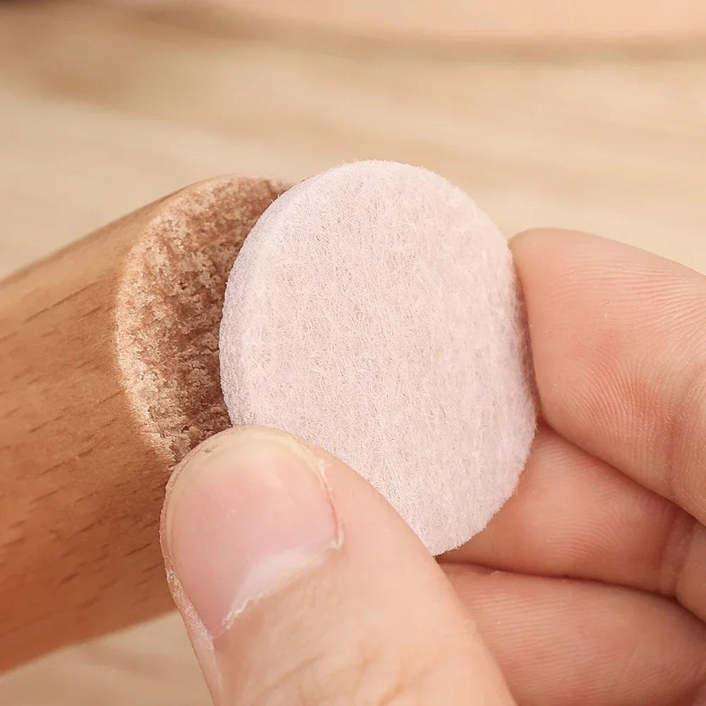 18/180Pcs Felt Chair Leg Pads Round Square Floor Protector Self Adhesive Furniture Table Legs Pad Bumper Anti Slip Furniture Mat